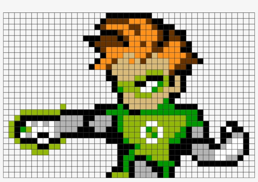 Perler Beads Green Lantern, transparent png