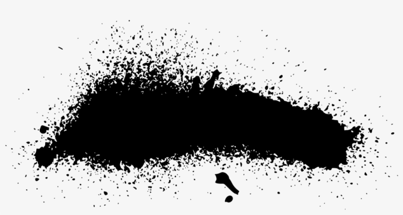 26 Grunge Spray Paint Stroke Banner - Black Spray Paint Png, transparent png