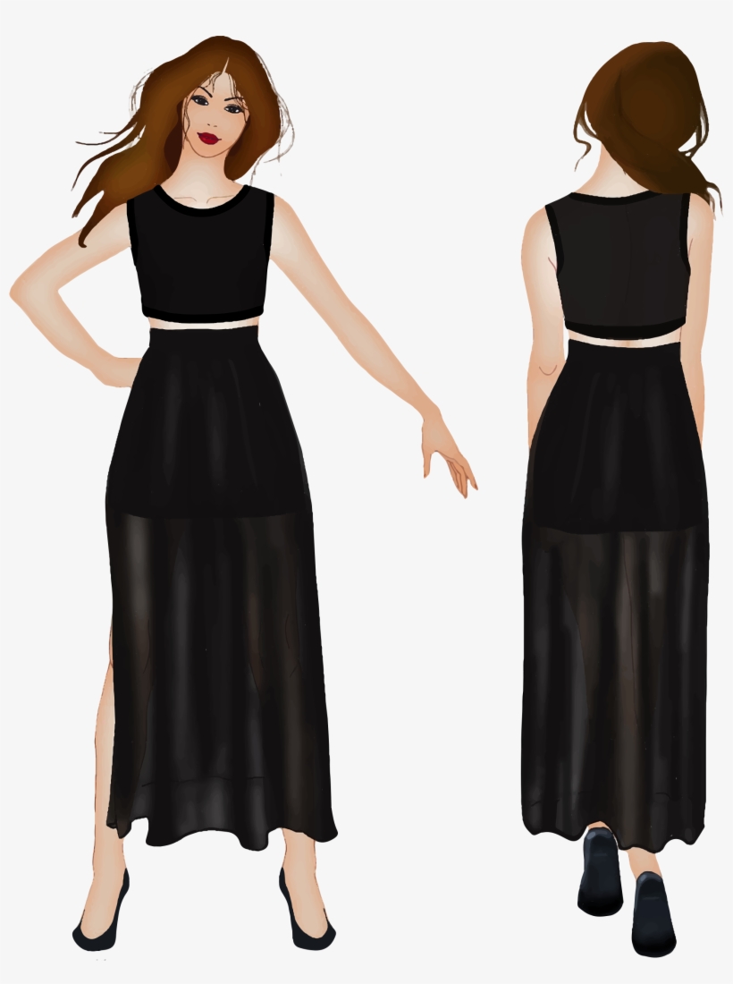 This Free Icons Png Design Of Front And Back View Woman, transparent png