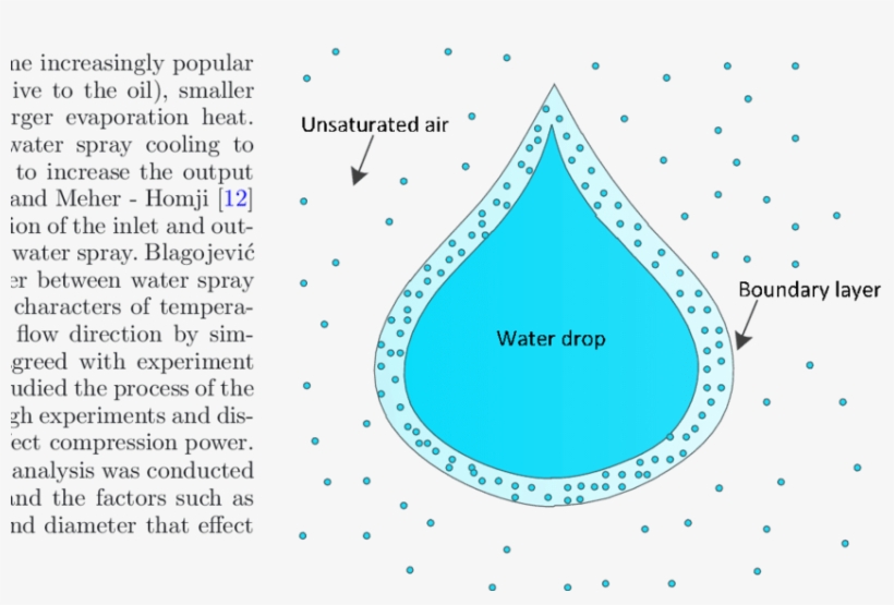 Heat And Mass Transfer Of Water Spray And Compressed - Mass Transfer, transparent png