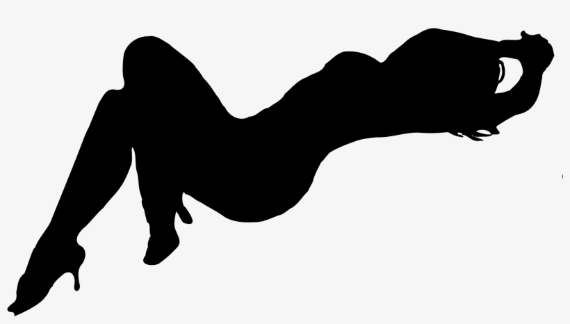 Illustrated Silhouette Of A Beautiful Woman - Sexy Woman Silhouette Png, transparent png