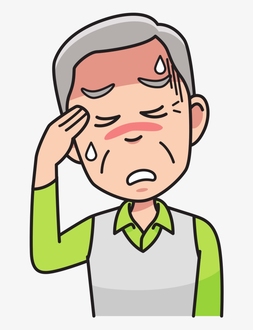 Onlinelabels Clip Art Grandfather Details - Headache Clipart, transparent png