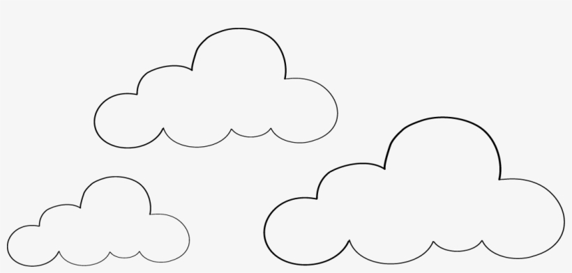 Dream Cloud Template - Line Art, transparent png