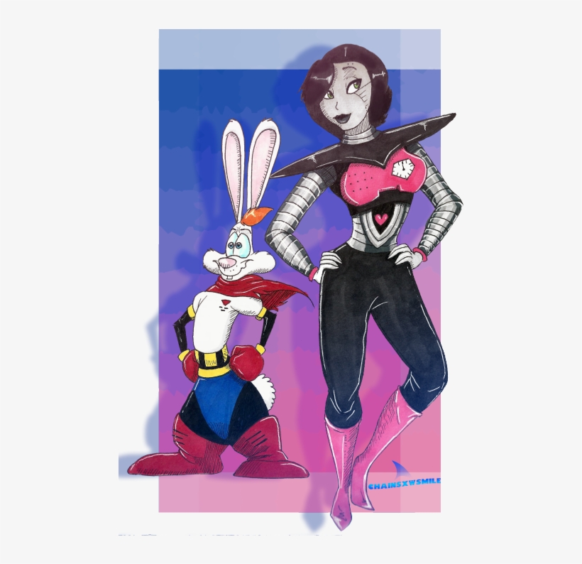 Ya'll Have The Papyrus And Mettaton Who Framed Roger - Mettaton Jessica Rabbit, transparent png