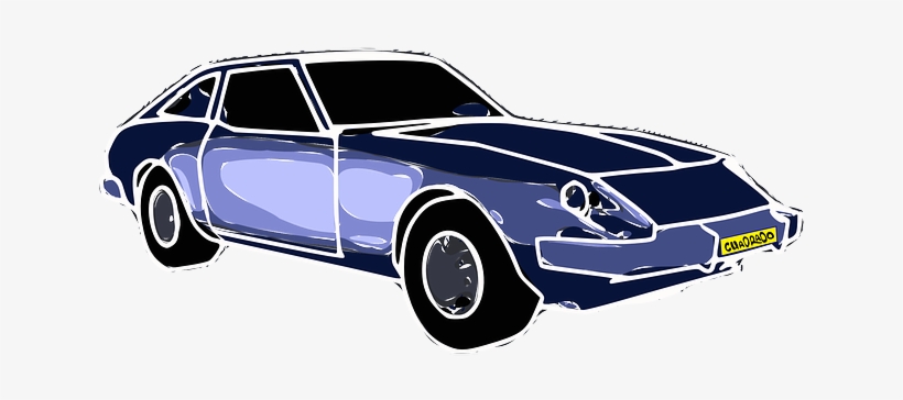 Blue, Car, Cartoon, Transportation, Free, Sports, Cars - Blue Sports Car Clipart, transparent png