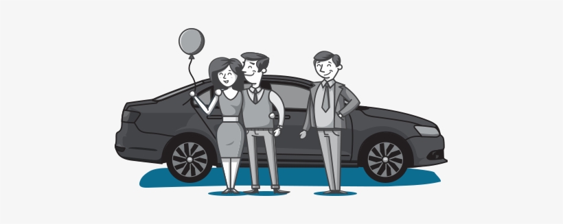 Person Outside Car Cartoon Transparent, transparent png
