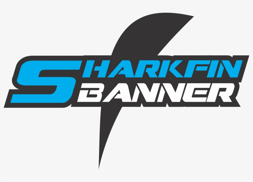 Sharkfin Banner Logo - Logo, transparent png