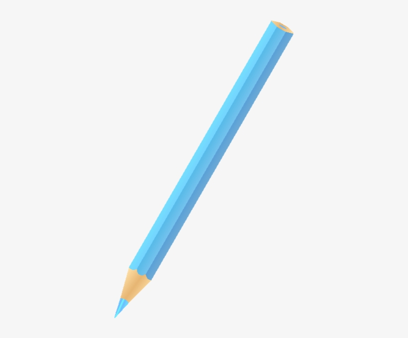 Pencil Vector Png Download Light Blue Color Pencil 360x600 PNG