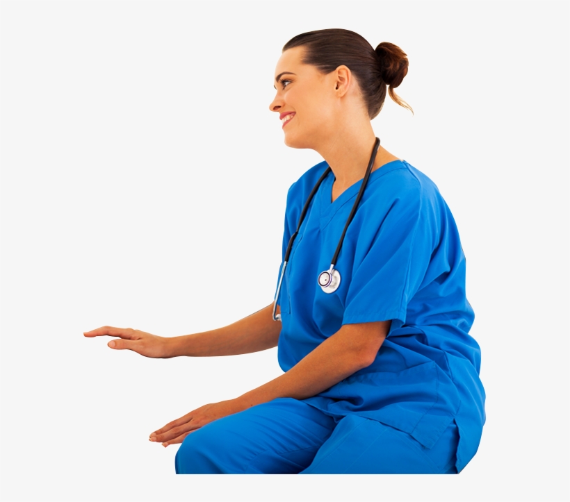 Nurse Sitting Png, transparent png