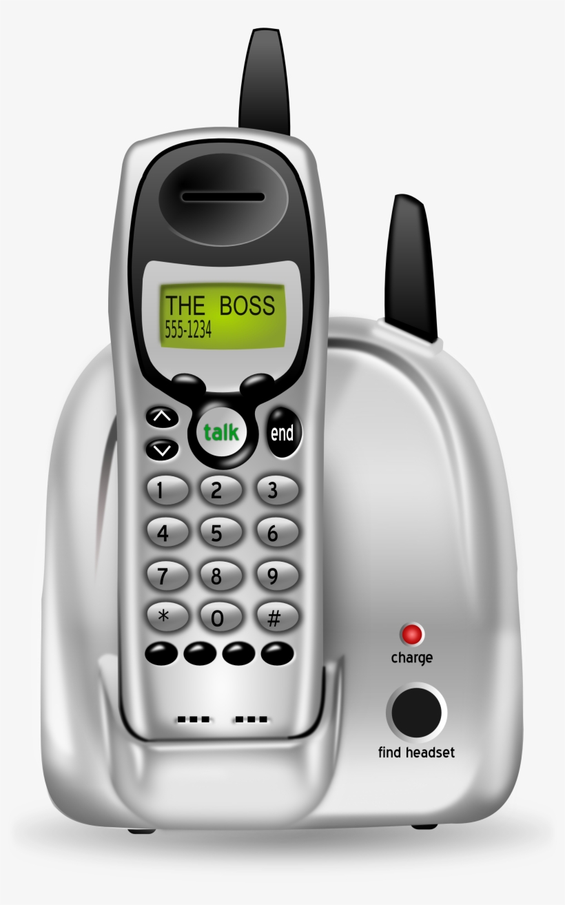 Clipart Telephone Phoe - Cordless Phone Png, transparent png
