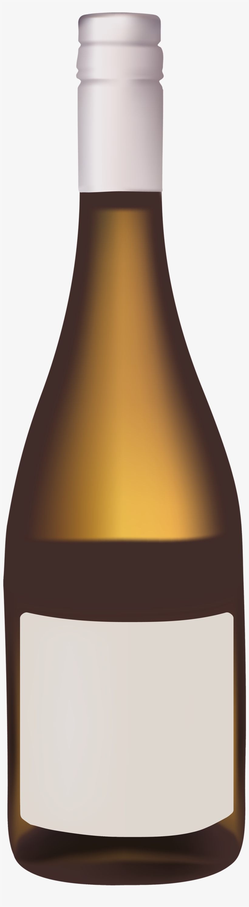 Gold Wine Bottle Png Clipart - Wine Bottle Clipart Png, transparent png