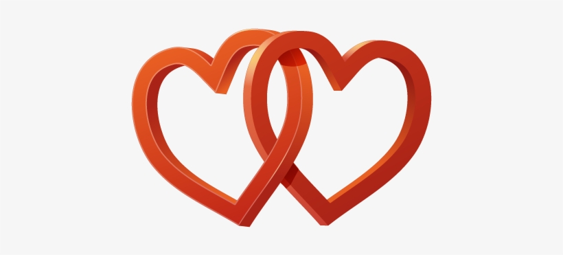 Wedding Heart Png File - عکس دو قلب, transparent png