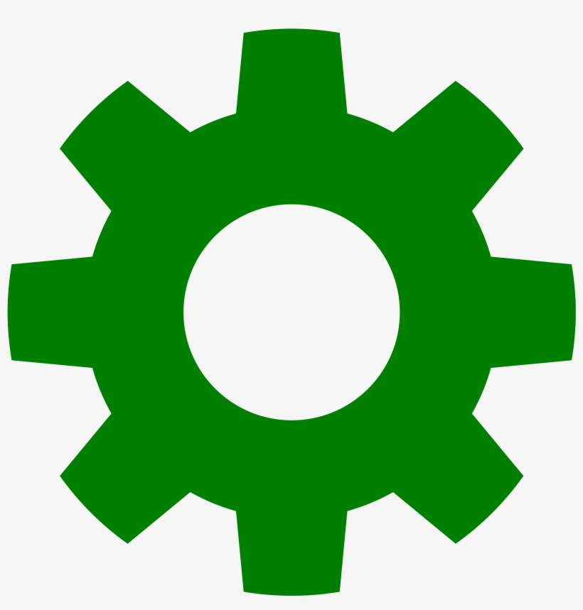 This Free Icons Png Design Of Gear In Green, transparent png