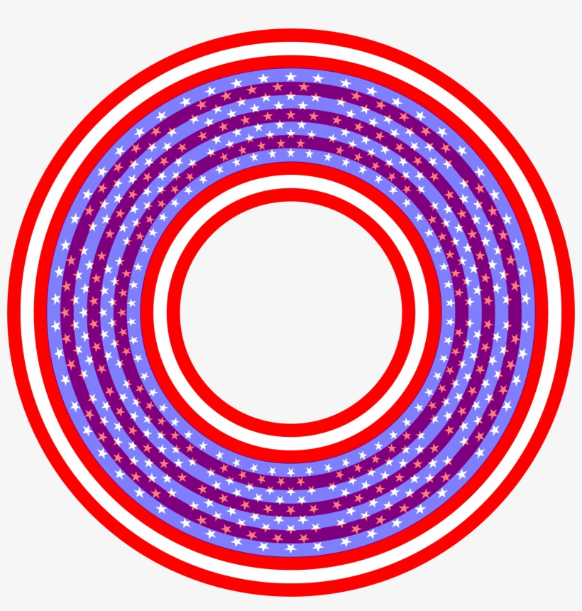 This Free Icons Png Design Of Stars And Stripes Circle, transparent png