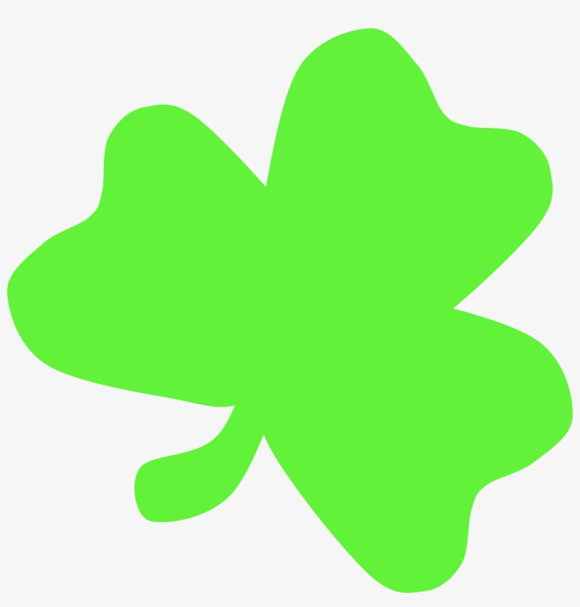 Shamrock Vector - Light Green Shamrock, transparent png