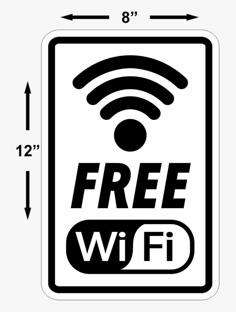 Free Wi-fi Sign Free Shipping - Wi-fi, transparent png