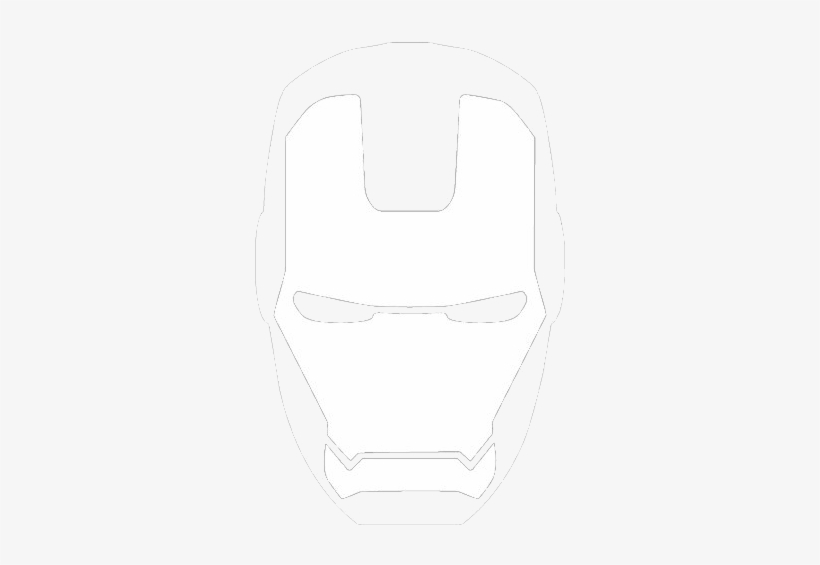 The Second One Is The Gold Face Plate - Iron Man Mask Outline, transparent png