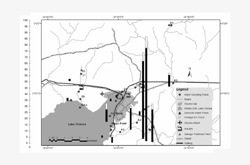 Concentrations Of Pfoa (black Bars) And Pfos (white - Atlas, transparent png
