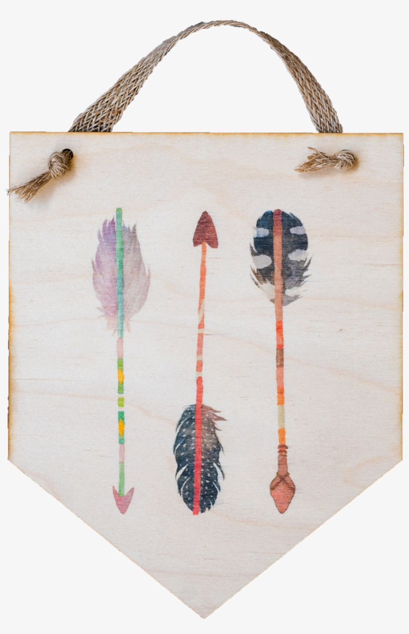 Three Watercolor Arrows - Handbag, transparent png