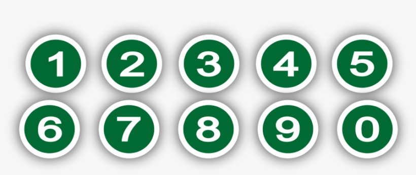 How To Set Use Green Circle With Numbers Clipart, transparent png