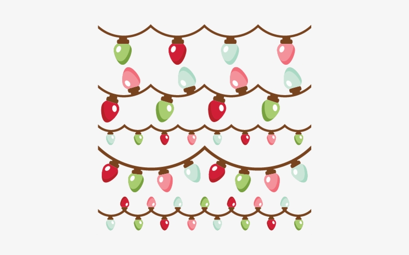 Christmas Lights Png File - Scrapbooking, transparent png