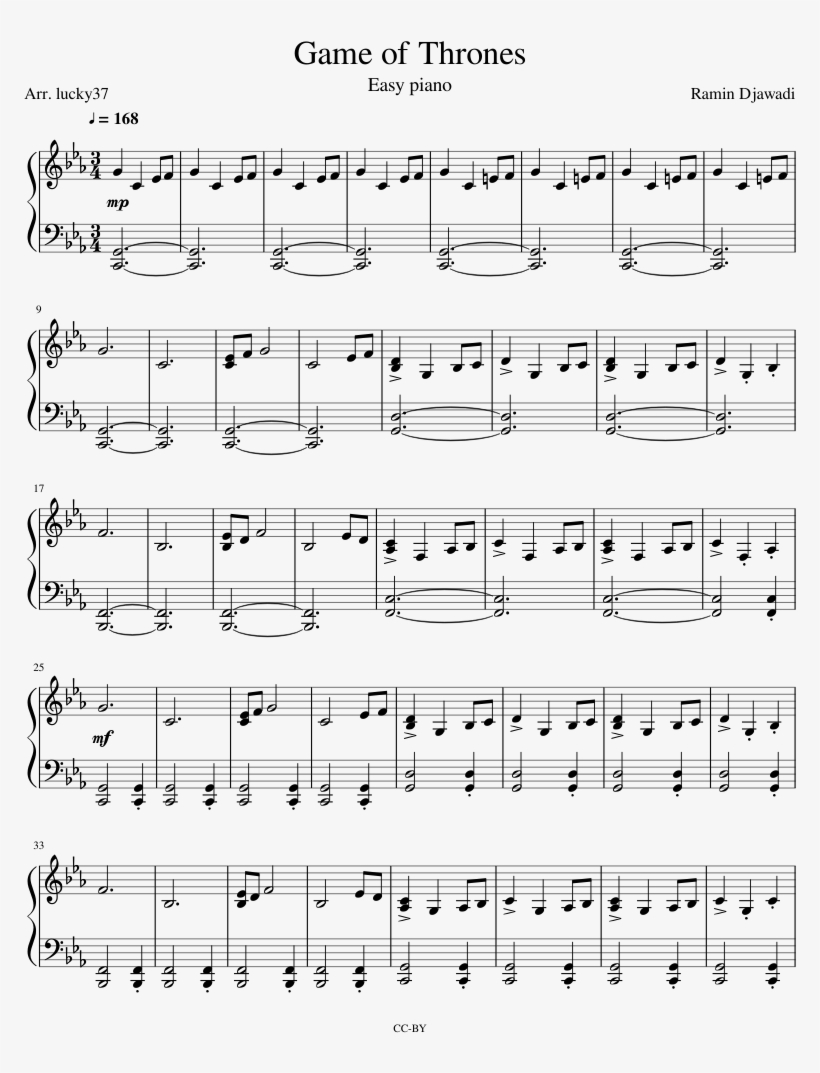 Game Of Thrones Sheet Music Composed By Ramin Djawadi Lana Del Rey