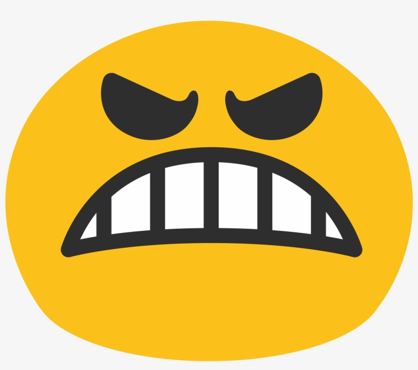 Angry Emoji Transparent Background - Transparent Background Emoji Vector, transparent png