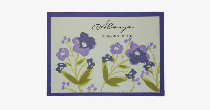 Always Thinking Of You Is A Beautifully Hand Stamped - Pansy, transparent png