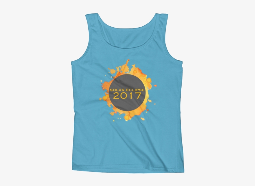 2017 Solar Eclipse Watercolor Burst - Top, transparent png