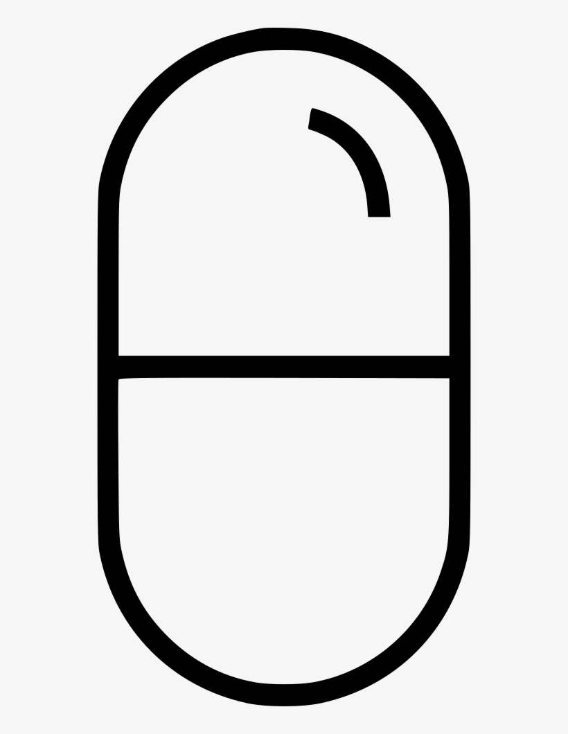 Png File Svg - Oval Pill Line Art, transparent png