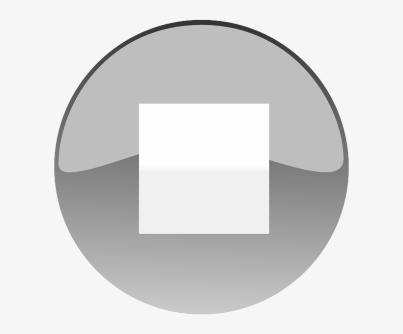Stop Button Png White, transparent png