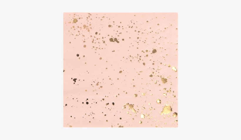 Splash Cocktail Napkins Blush, Gold Foil By Harlow, transparent png