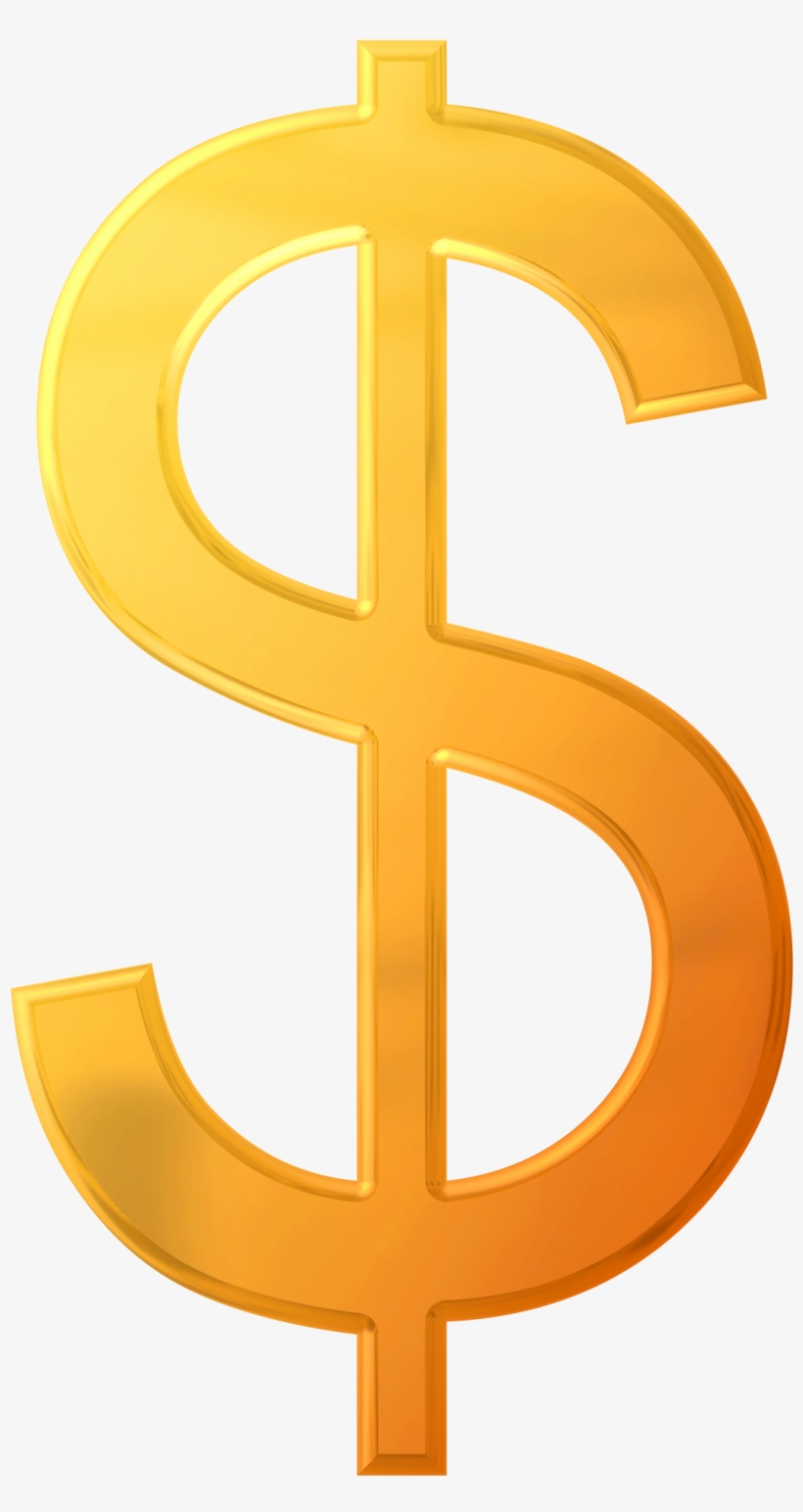 Gold Dollar Sign Png, transparent png