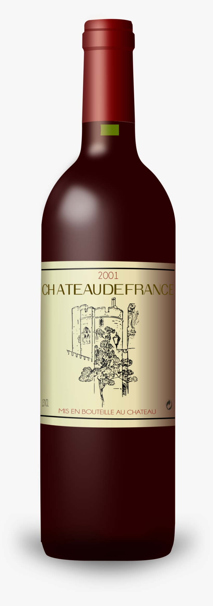 France Clipart French Wine - Bottle Of Wine Clipart, transparent png