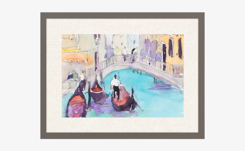 Venice Plein Air V - Venice Plein Air V Canvas Artwork Print, transparent png