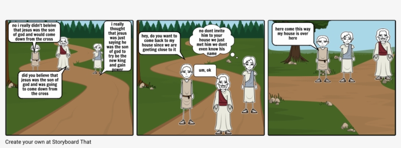 Road To Emmaus Jesus - Cartoon, transparent png