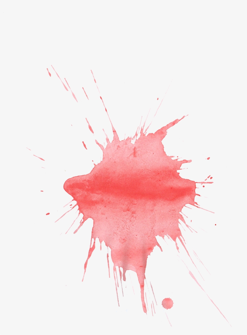 Splatter Vector Watercolor - Png Watercolor Splash Maroon, transparent png