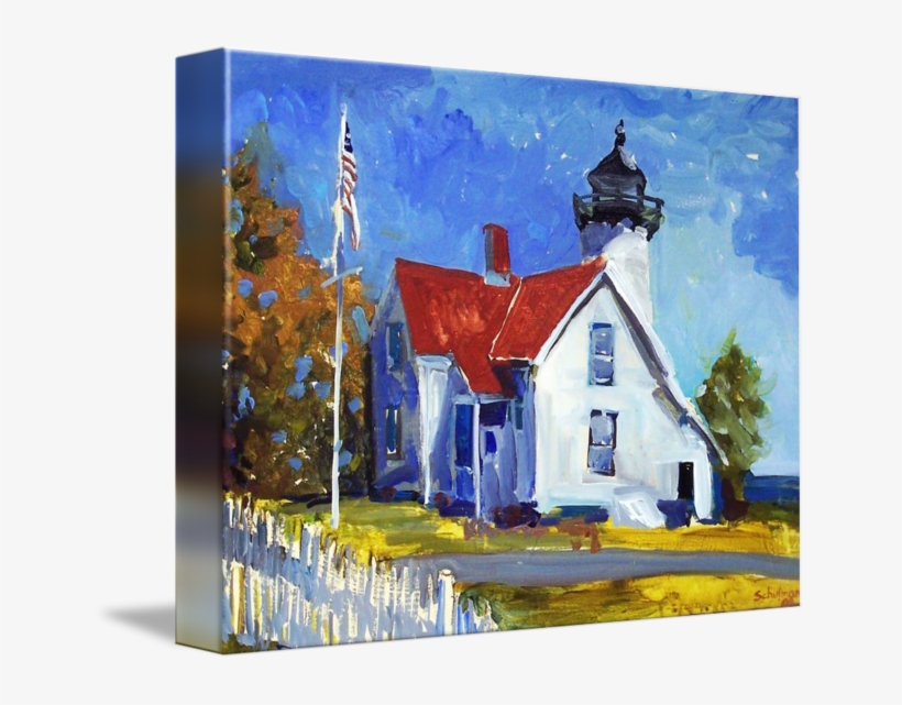 Vineyard Drawing Watercolor Clipart Royalty Free - Gallery-wrapped Canvas Art Print 15 X 11 Entitled Lighthouse, transparent png