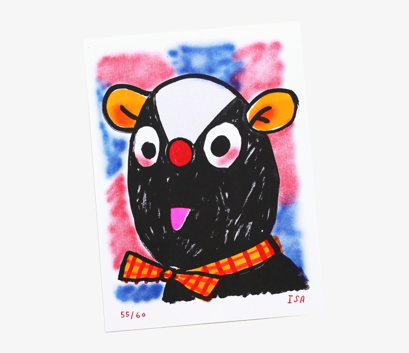 Skunk Risograph Print Skunk Risograph Print - Risograph, transparent png