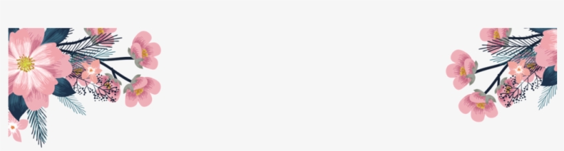Free Summer Flowers And Watercolors Png - Transparent Background Flower Border, transparent png