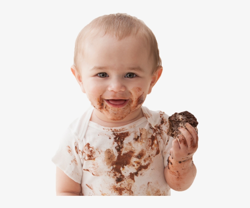 Baby Image - Baby With Chocolate Png, transparent png