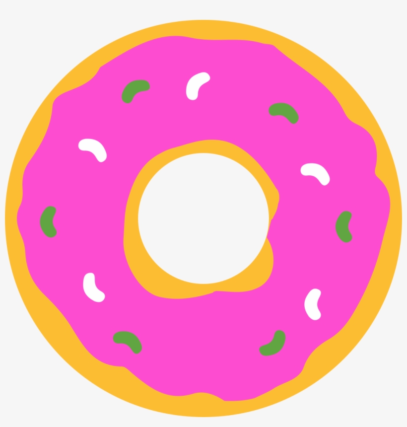 File - Simpsons Donut - Svg - Doughnut, transparent png