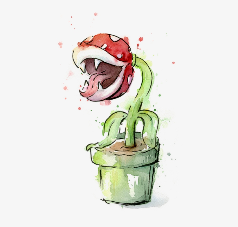 Click And Drag To Re-position The Image, If Desired - Mario Piranha Plant Art, transparent png