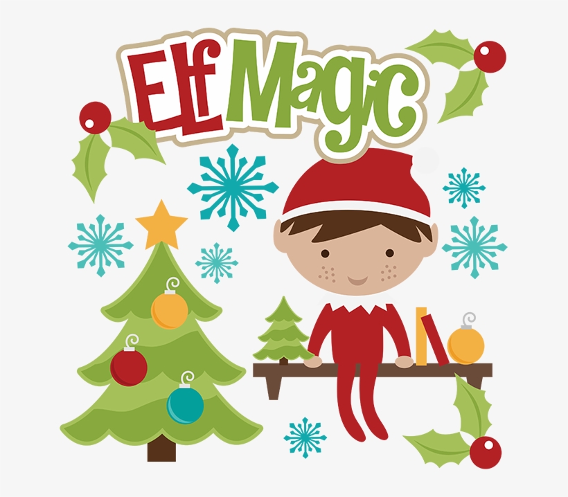 Elf Magic Svg Christmas Svg Files Elf Svg File Shelf - Elf On Shelf Clip, transparent png