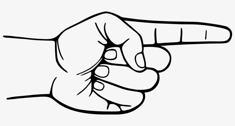 Medium Image - Pointing Hand Cartoon Png, transparent png