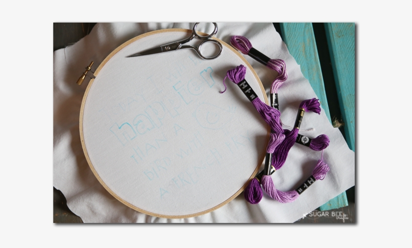 Handtrace Embroidery Pattern Bird With A French Fry - Embroidery, transparent png