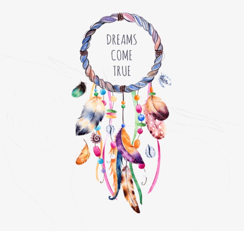 Dreamcatcher Watercolors Watercolor Watercolours Water - Dreamcatcher Dreams Come True, transparent png