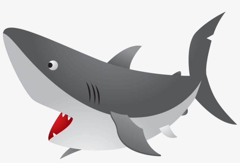 Fish With Shark Fin Clipart - Imagenes De Animales Acuaticos Animados, transparent png