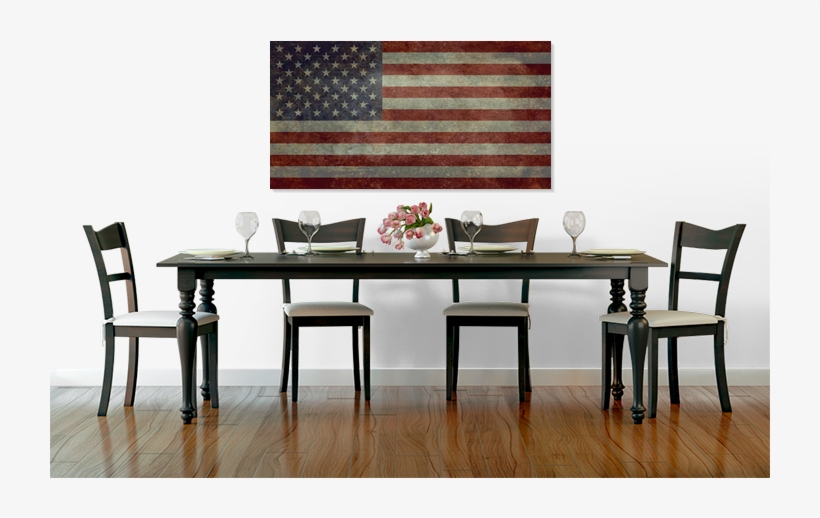 National Flag Of The United States - Decor On Wall In Dining Room, transparent png