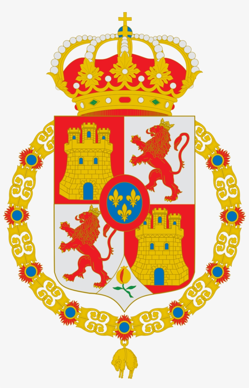 Escudo Del Rey De España Abreviado Antes De 1868 Con - Spanish Monarchy, transparent png